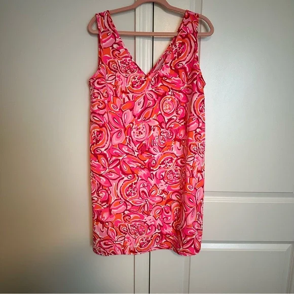 Lilly Pulitzer Pink and Orange Patterned Dress - Picture 1 of 3